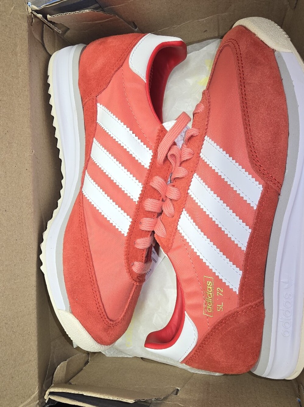 adidas SL 72 RS J Women’s Coral/White Retro Sneakers